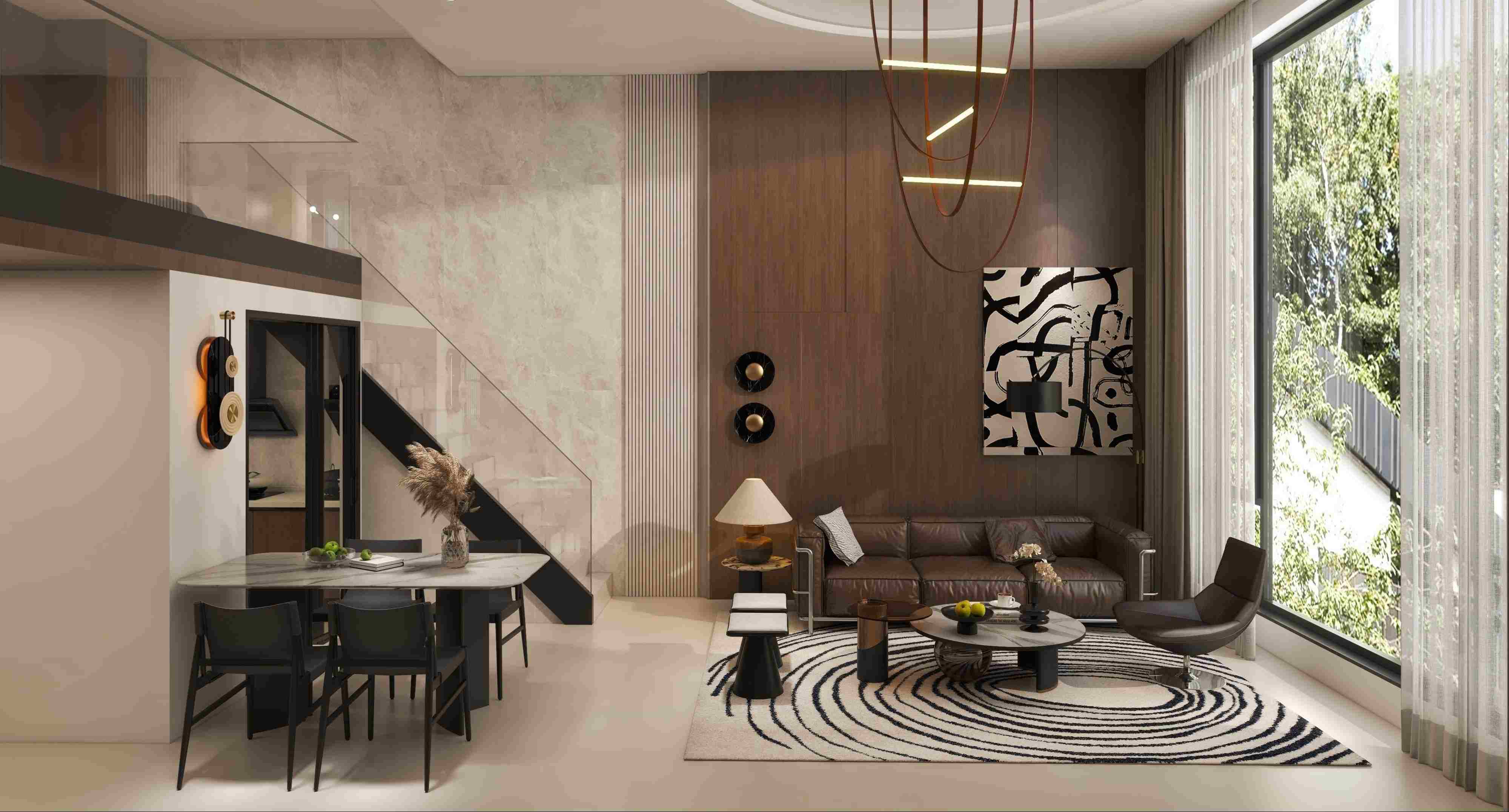 Italian light luxury style home design